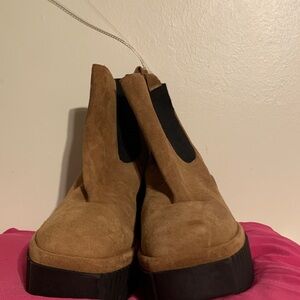 Gianni Bini Tan Suede Ankle Boots